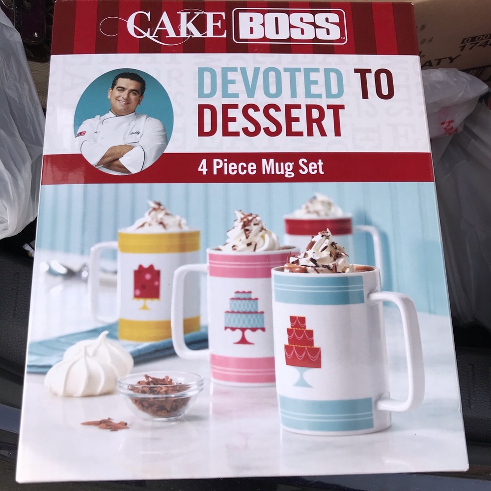 Cake Boss Mug 4 piece mug set